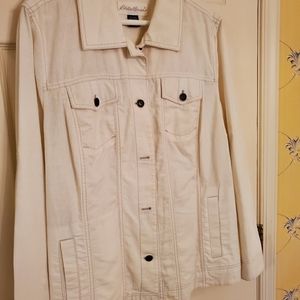 Eddie Bauer Linen Denim Jacket 2X